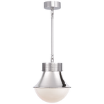 This Precision Small Pendant has a gorgeous white glass shade that brings a clean, bright light to any space. We'd love to see this hung over a kitchen sink, island, or other area.   Designer: Kelly Wearstler